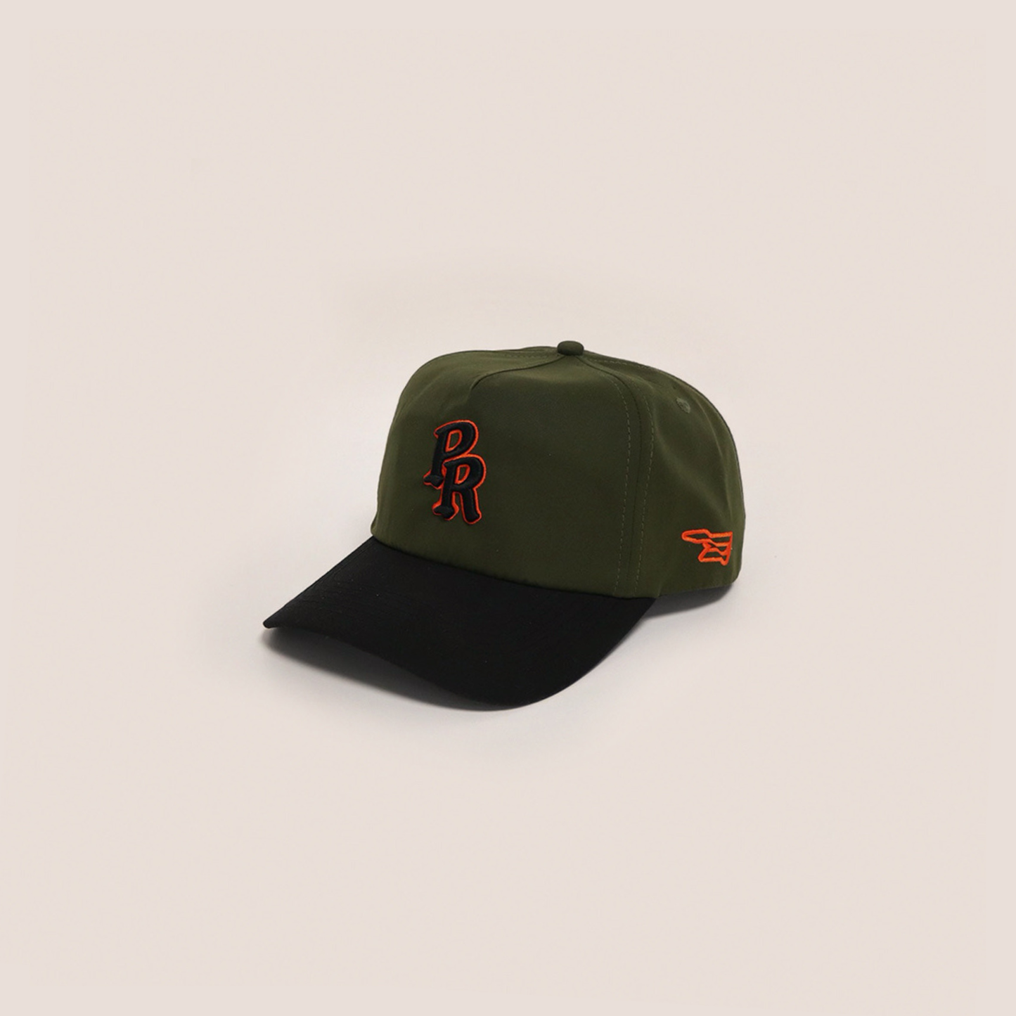 PR Monogram Olive Green Golfer Hat