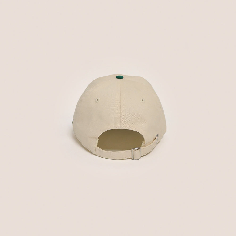 PR Monogram Green Cream Dad Hat