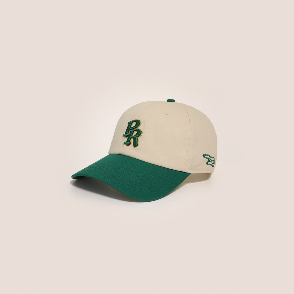 PR Monogram Green Cream Dad Hat