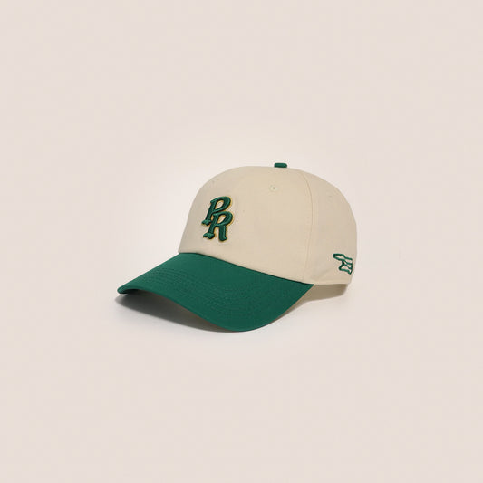 PR Monogram Green Cream Dad Hat