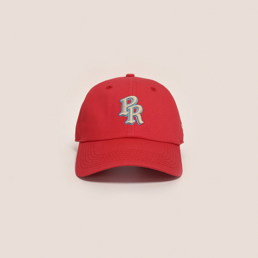 PR Monogram Red Dad Hat